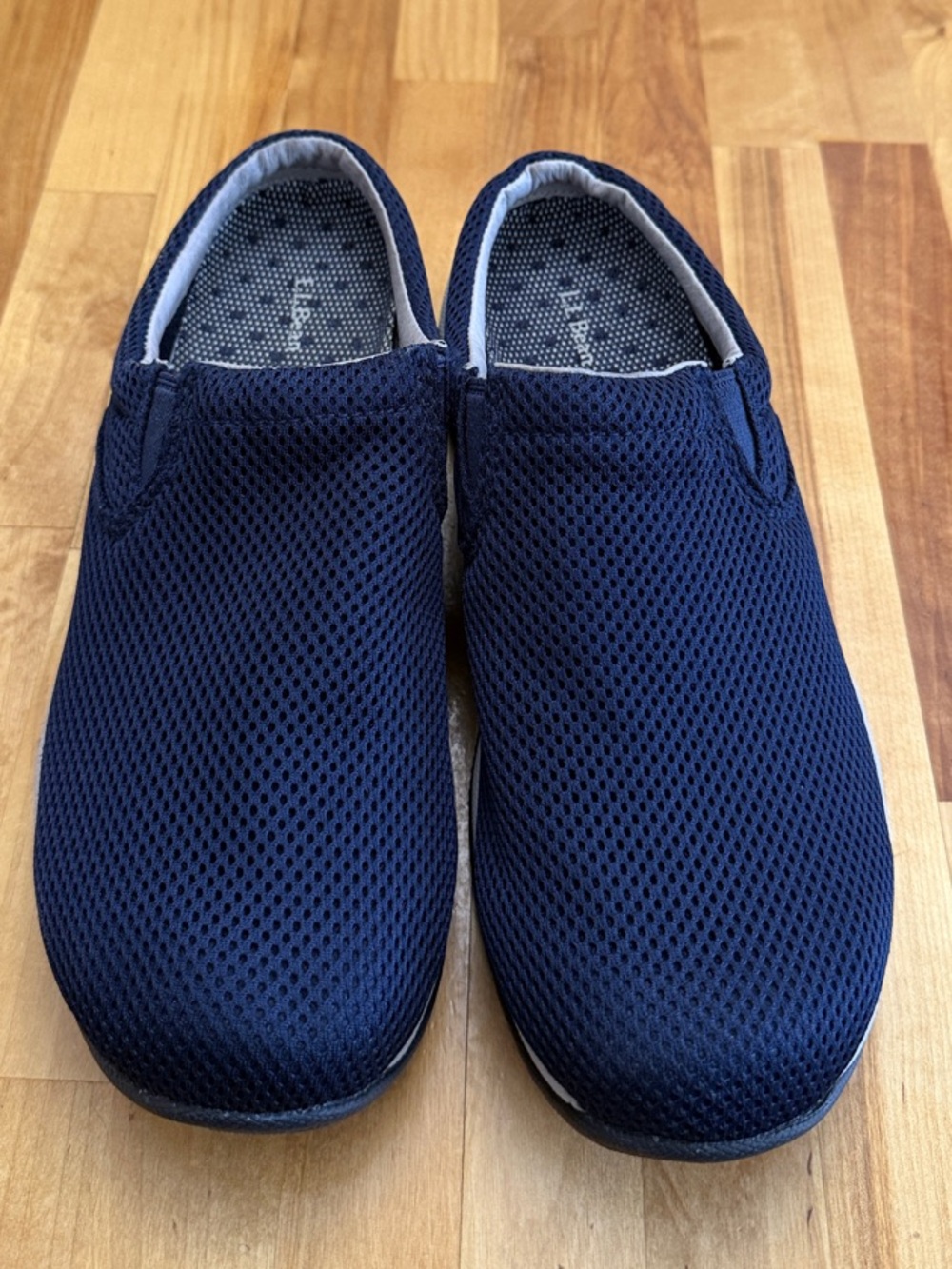 L.L. Bean Women's Navy Slip-On Mesh Mules